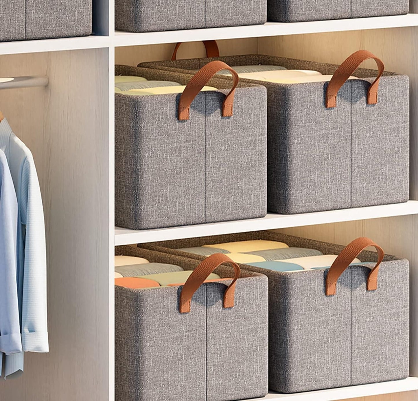 Wardrobe Clothes Organizer Storage box (Pack of 2)