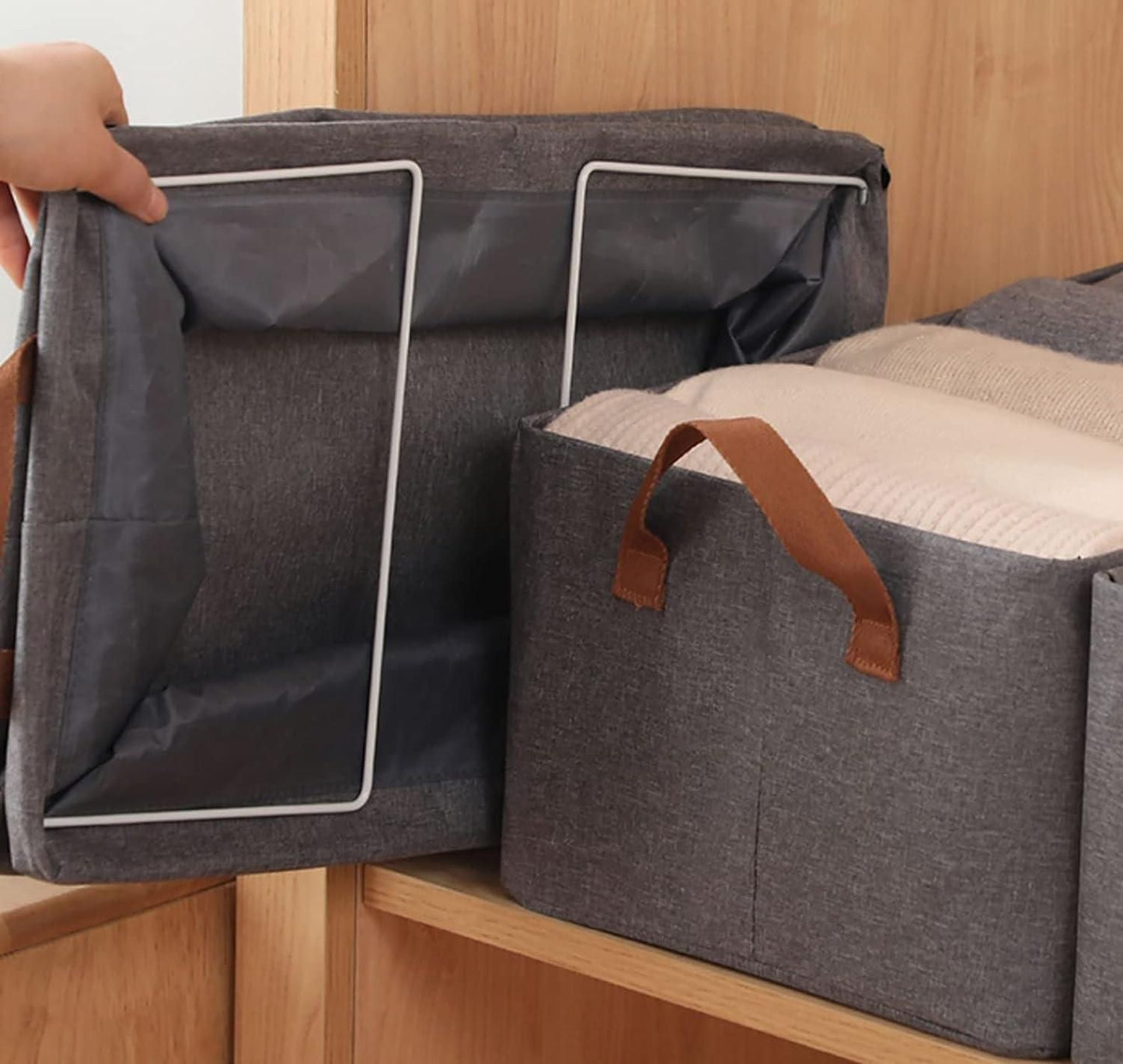Wardrobe Clothes Organizer Storage box (Pack of 2)