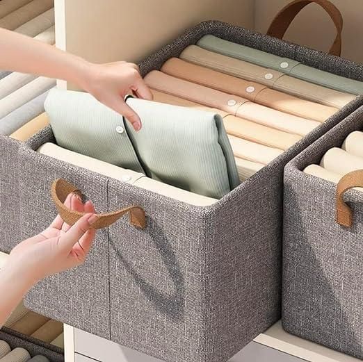 Wardrobe Clothes Organizer Storage box (Pack of 2)